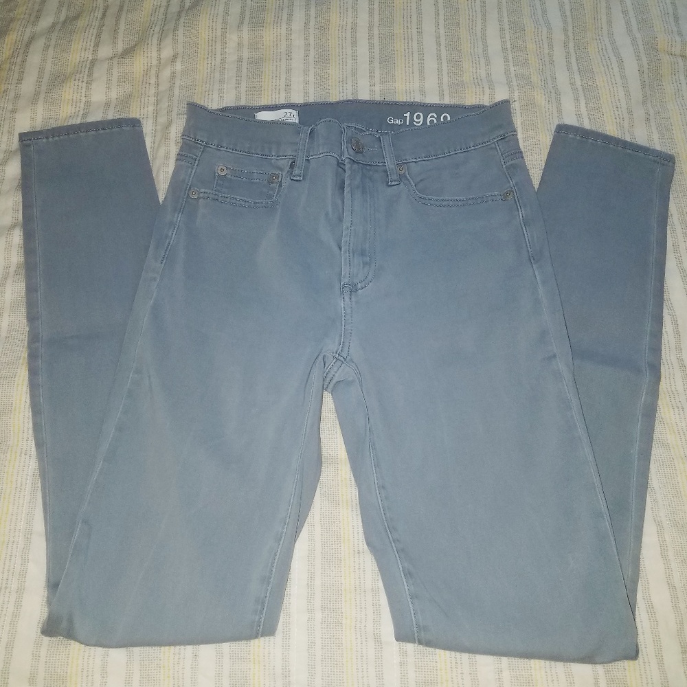 High Rise Skinny Jeans by Gap